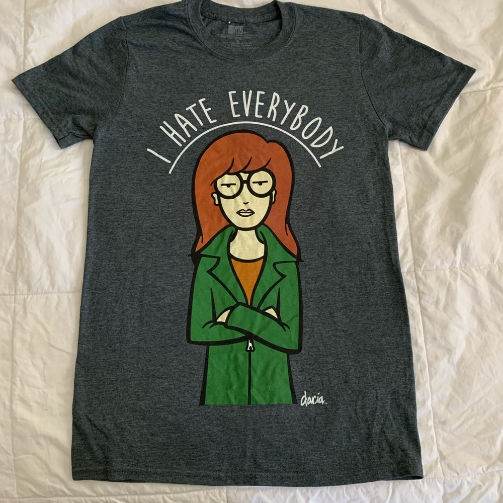Daria Y2K MTV I Hate Everybody T-shirt S